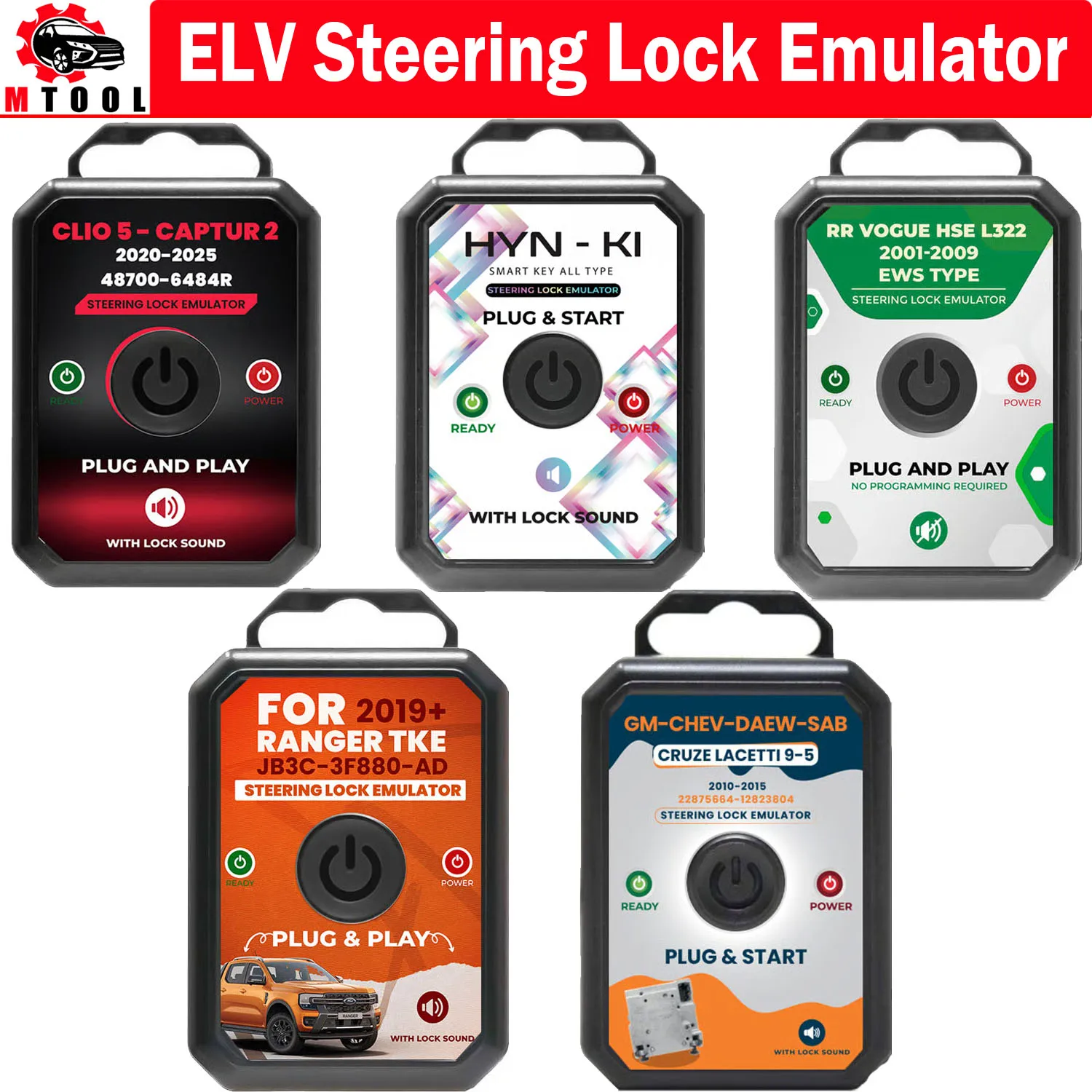 ELV Steering Lock Emulator Simulator For GM for Chevrolet for Saab for Ranger for Renault for Hyundai for Kia for Vogue