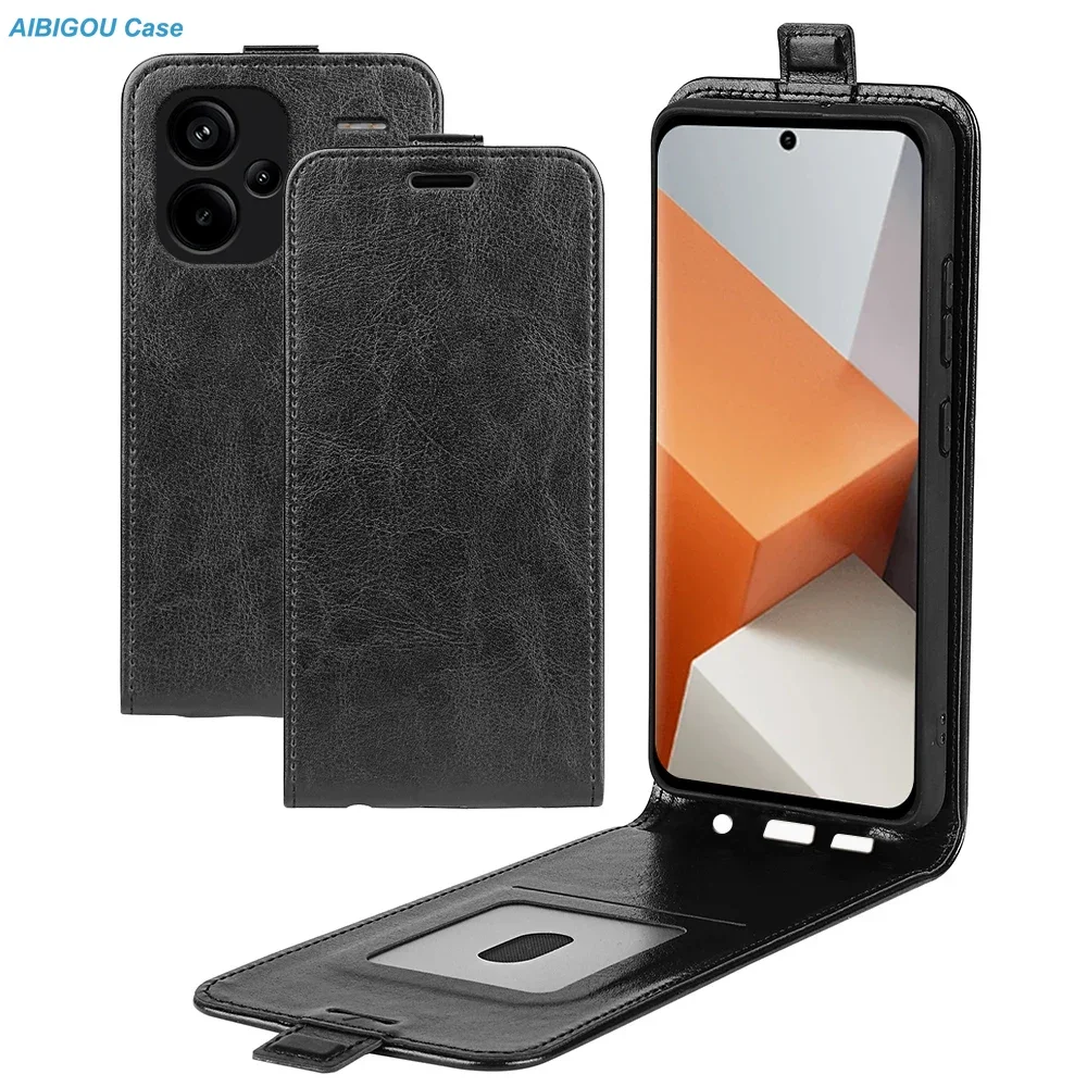 Redmi Note 14 13 PRO PLUS 5G 12 14S Lederhülle Luxus Retro Flip Vertikale Buchhülle Vollständige Abdeckung für Xiaomi Redmi Note13 PRO 4G Taschen