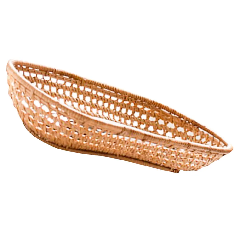 

Woven Fruit Vintage Style Bread Snack Storage Container For Kitchen Utensils Dishwasher Chopstick Basket Household
