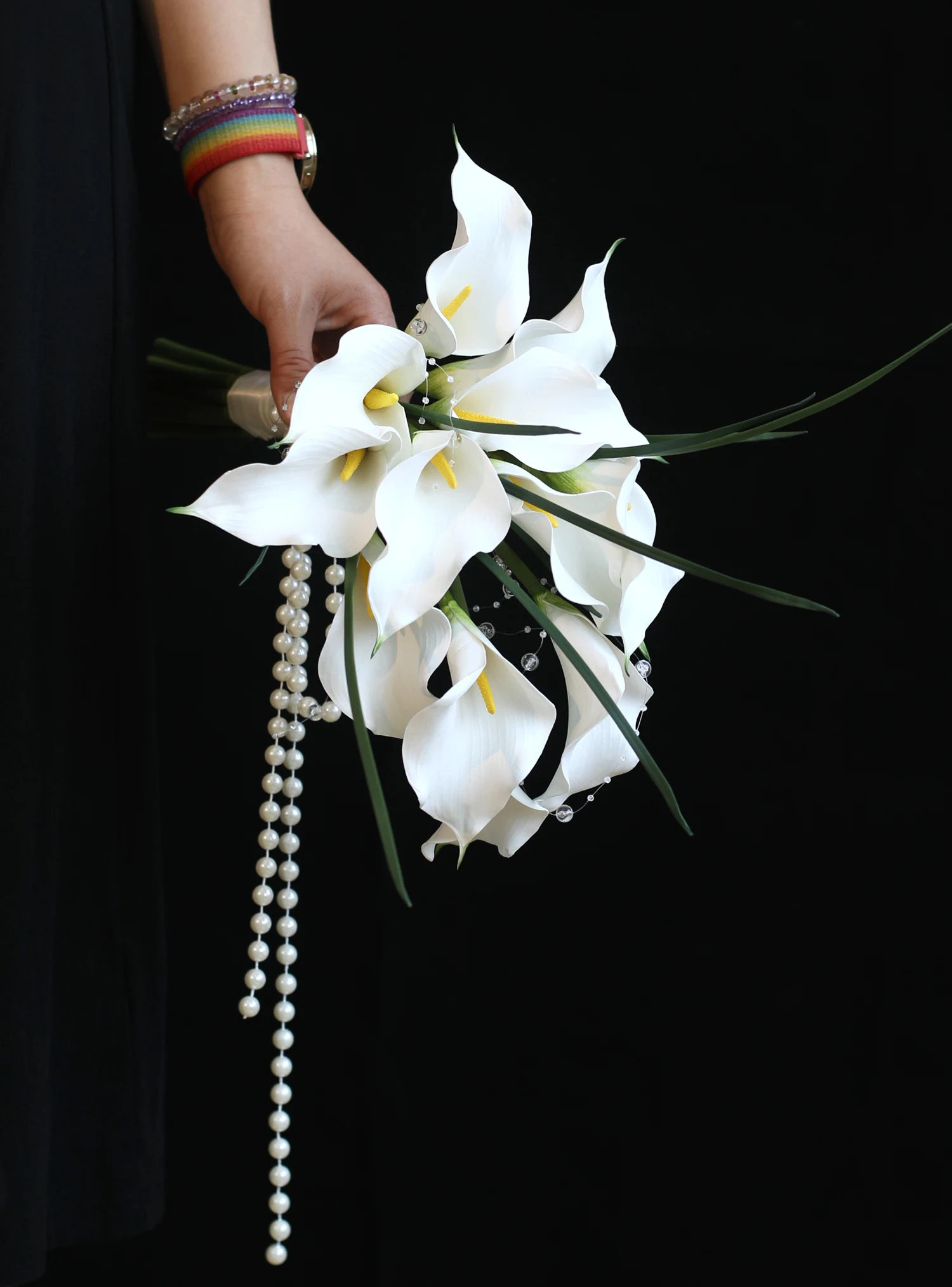 Graduation Bouquet Bridal Handheld Flower Arrangement Artificial Lotus Leaf High-End Feeling Wedding Certificate Photography ...
