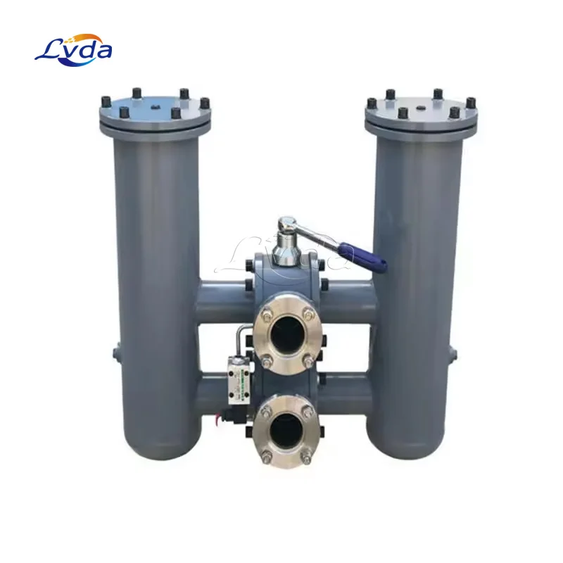 Easy and Simple to Handle Hydraulic Diesel Oil Duplex Line Filter in Line Fuel Oil Filter