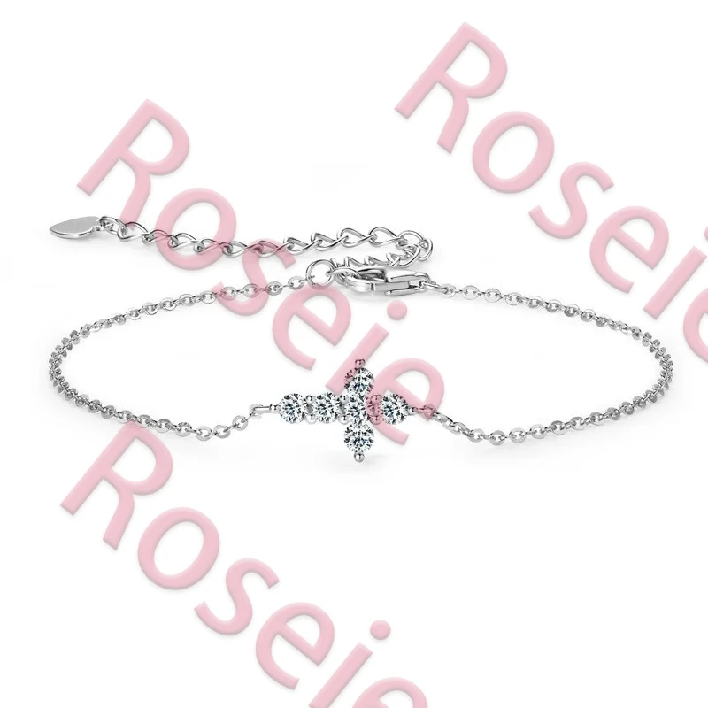 

Браслет Roseie 2026: Модный, Классический, с Изысканными Бриллиантами и Муассанитом, из Серебра 925 пробы, Элегантное Украшение для Вечеринок