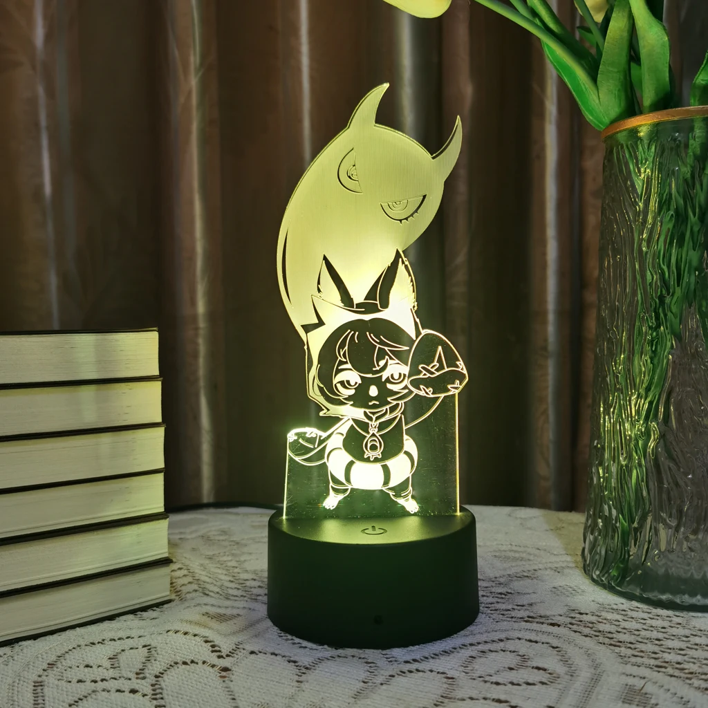 Anime The Gloomist Vex 3D Led Night Light For Kids Bedroom Home Decor Multicolored Lamp Markets Children Illusion Colorful Gift