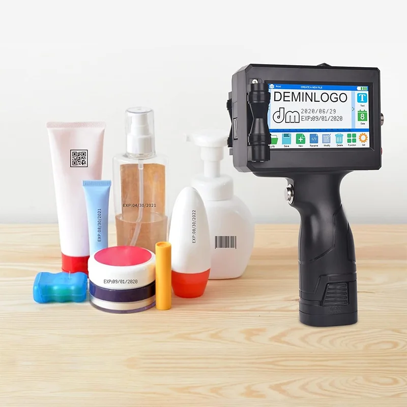 

Factory Supply Handheld Inkjet Coding Machine Portable Code Printer 4.3" LED Quick Dry Ink OEM/ODM Wholesale