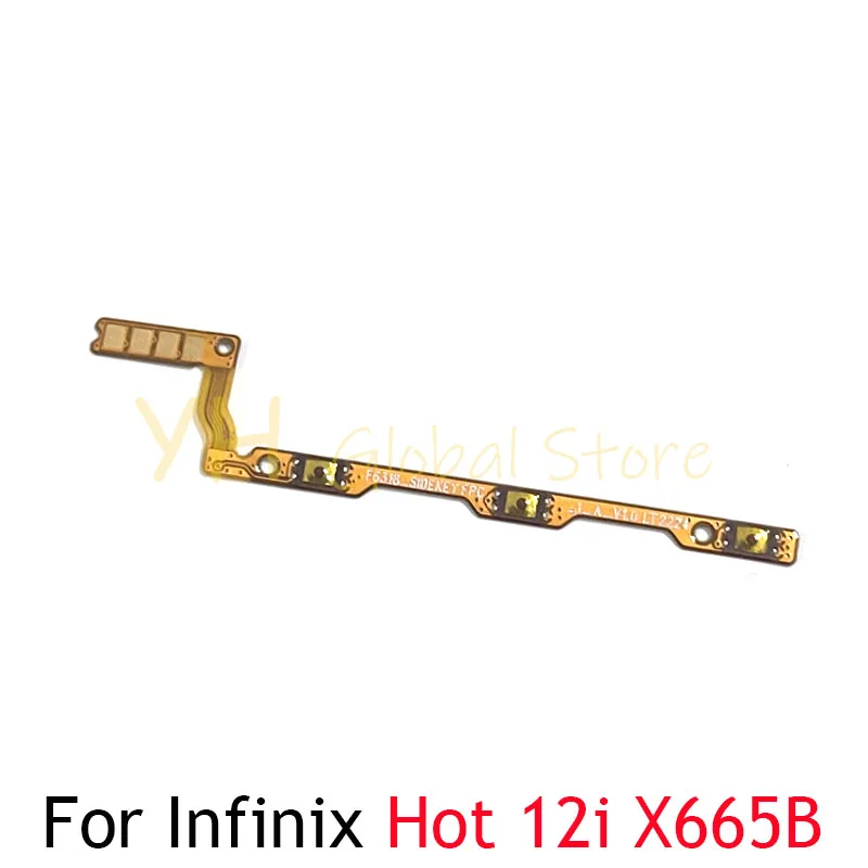 20PCS For Infinix Hot 12 12i 20i 30 30i Play X6816 X6817 X6831 X6835 X669 X665 Power On Off Switch Volume Side Button Flex Cable