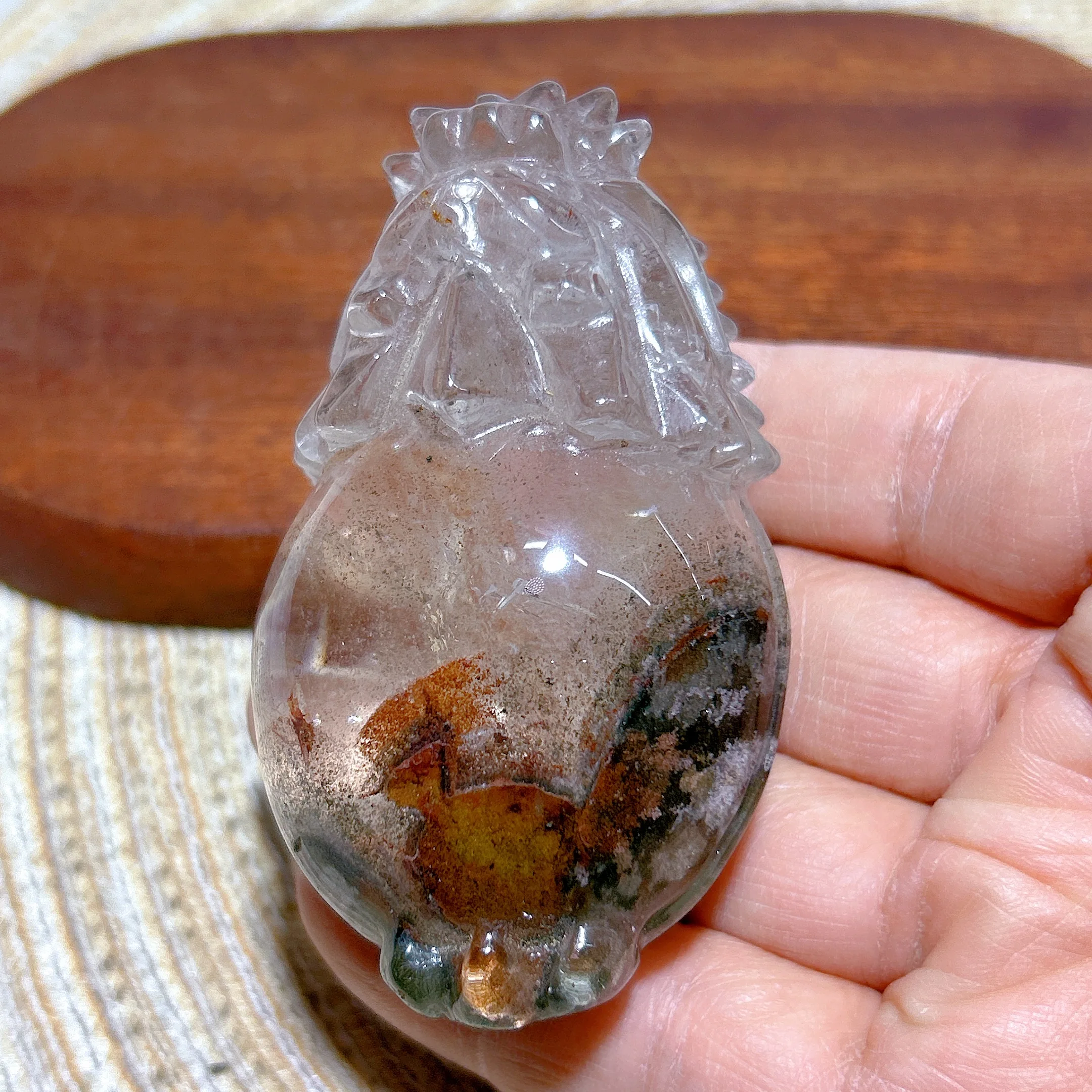 

Healing Natural Crystal Garden Quartz Dragon Turtle Carving Reiki Gemstones Mineral Energy Home Decorations Room Decor Gift