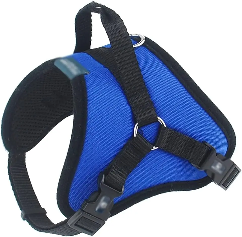 

Pet Dog Vest Breathable Mesh Collar Accessories Padding Adjustable Seat Belt Suitable for Medium and Large Dogs