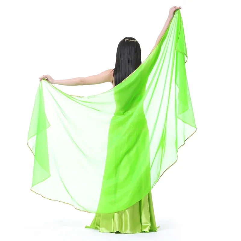 woman belly dancing chiffon veil Dance dancing Costume chiffon Shawl veil voile danse orientale