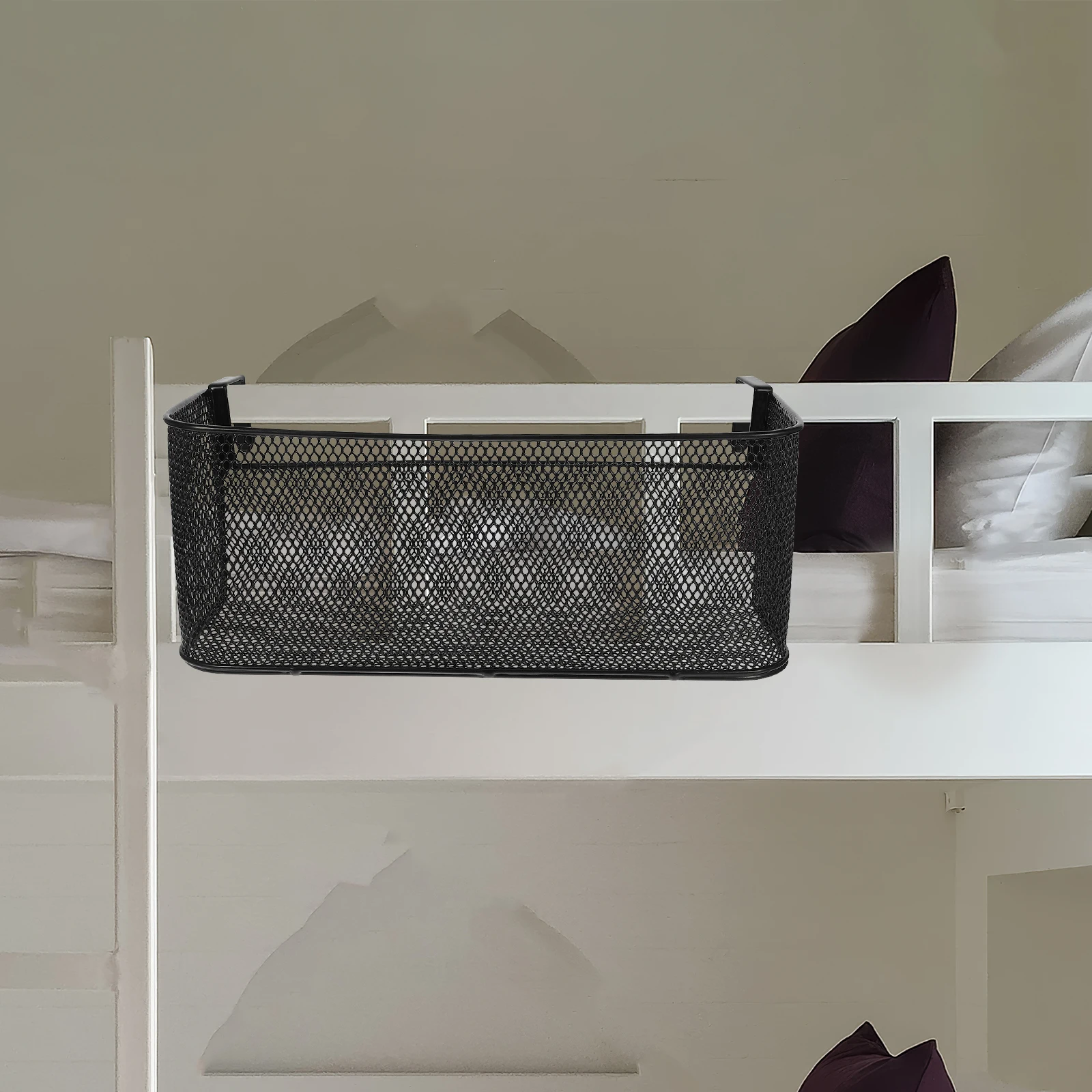 

Hanging Storage Basket Bathroom Bedroom Mesh Design Large Capacity Easy Install Bath Organizer Shower Hanger Basket Wall