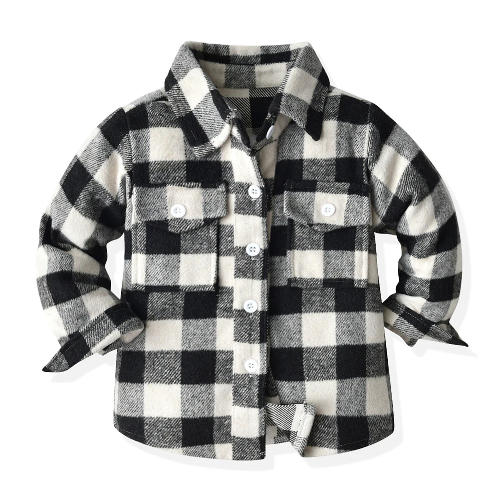 

Uniex Newborn Baby Boys Girls Warm Flannel Shirts Single Breasted Shirts Blouse Toddler Winter Windcoat Tops Toddler Infant Clot