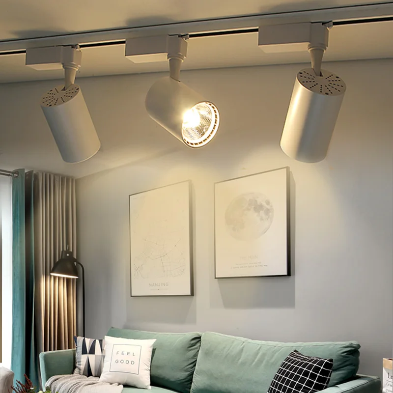 Éclairage sur rail à LED pour la décoration intérieure, plafonniers, ensemble complet, éclairage de chambre à coucher, budgétaire de maison, lampes