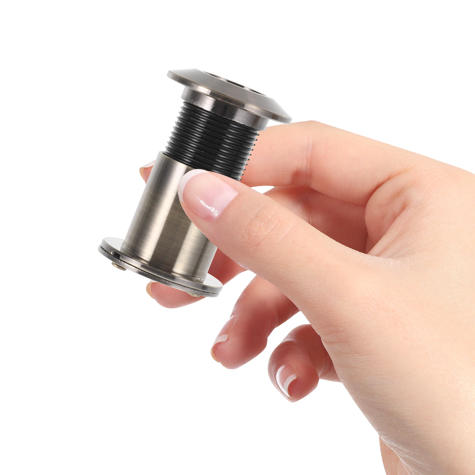 عارض الباب 26 مللي متر غطاء ثقب الباب من سبائك الزنك قابل للتعديل للخصوصية عارض الباب الأمامي ملحقات أمنية مضادة للسرقة غطاء ثقب الباب