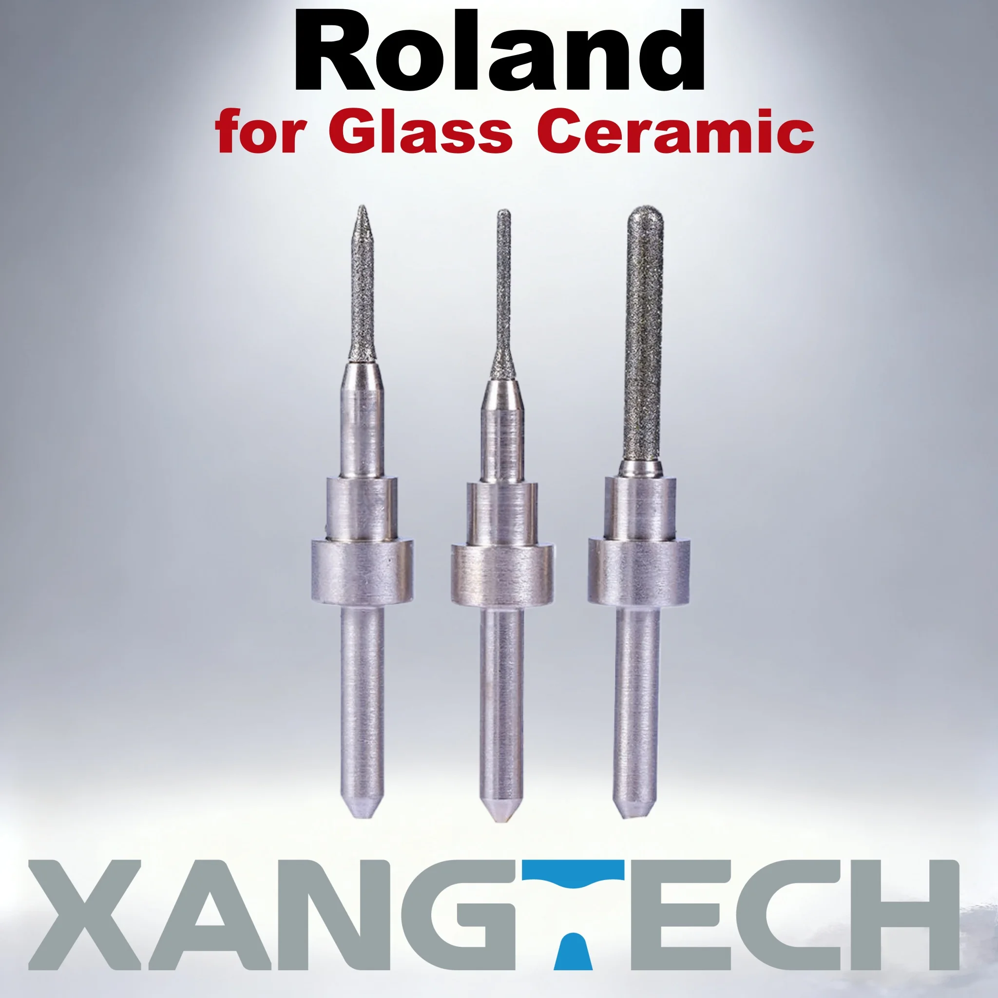 

XANGTECH Roland Glass Ceramic Milling Bur For Lithium Disilicate Dental Milling Cutters Dental Laboratory CAD CAM