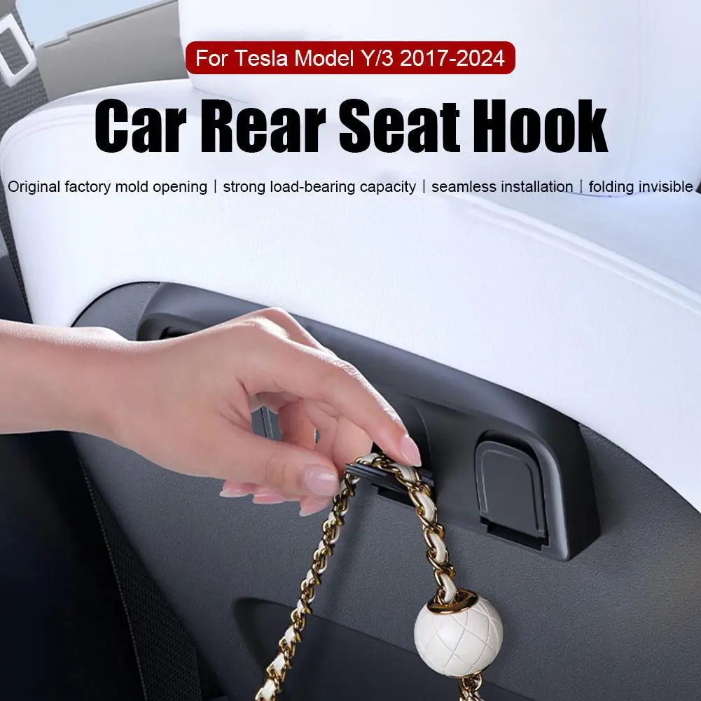 Car Seat Back Hide Hook Interior Accesorios Para Auto Storage And Arrangement Headrest Bracket For Tesla Model Y/3