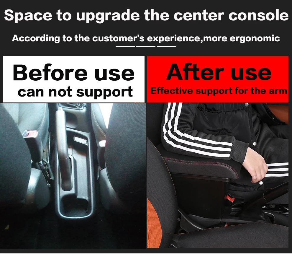 For Kia Picanto Armrest For Kia Morning Car Armrest box Interior Parts special Retrofit parts Center Storage box All-in-one