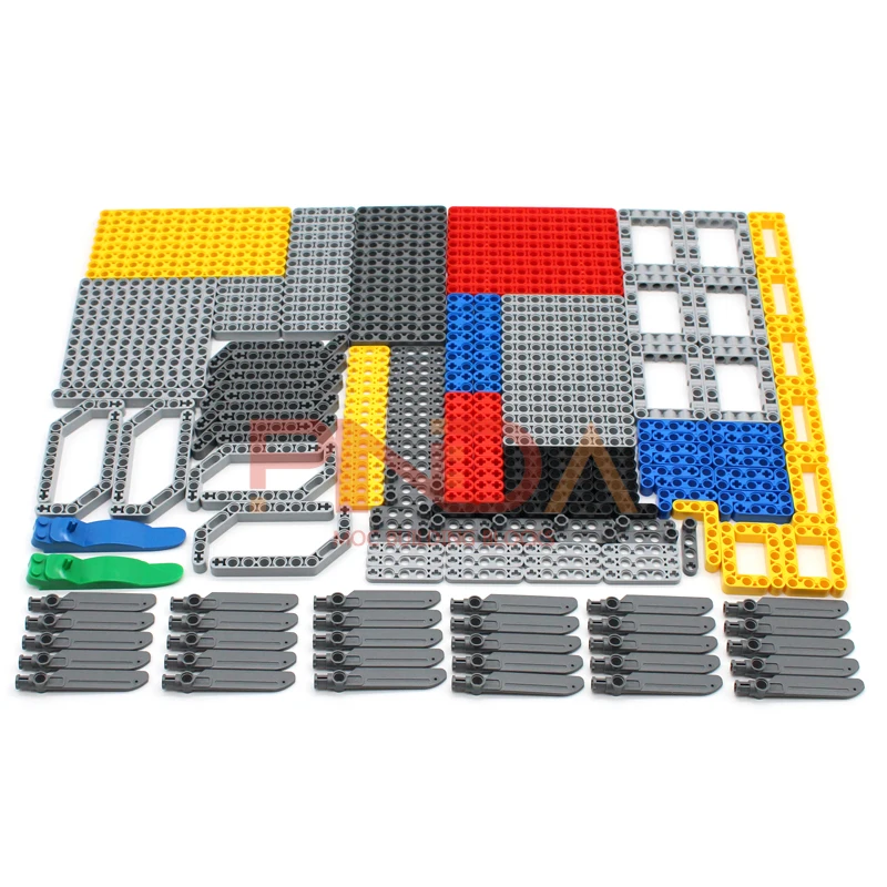 280PCS DIY Technical Parts Liftarm Thick Building Bricks Blocks Accessory Set Arm Beam Mechanical Bulk High-Tech Toys