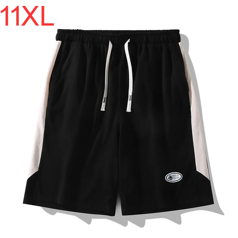 Large Summer Shorts Men Plus Size 10XL 11XL Shorts Fashion Casual Patchwork Short Pants Male Elastic Waist Bottom 11XL