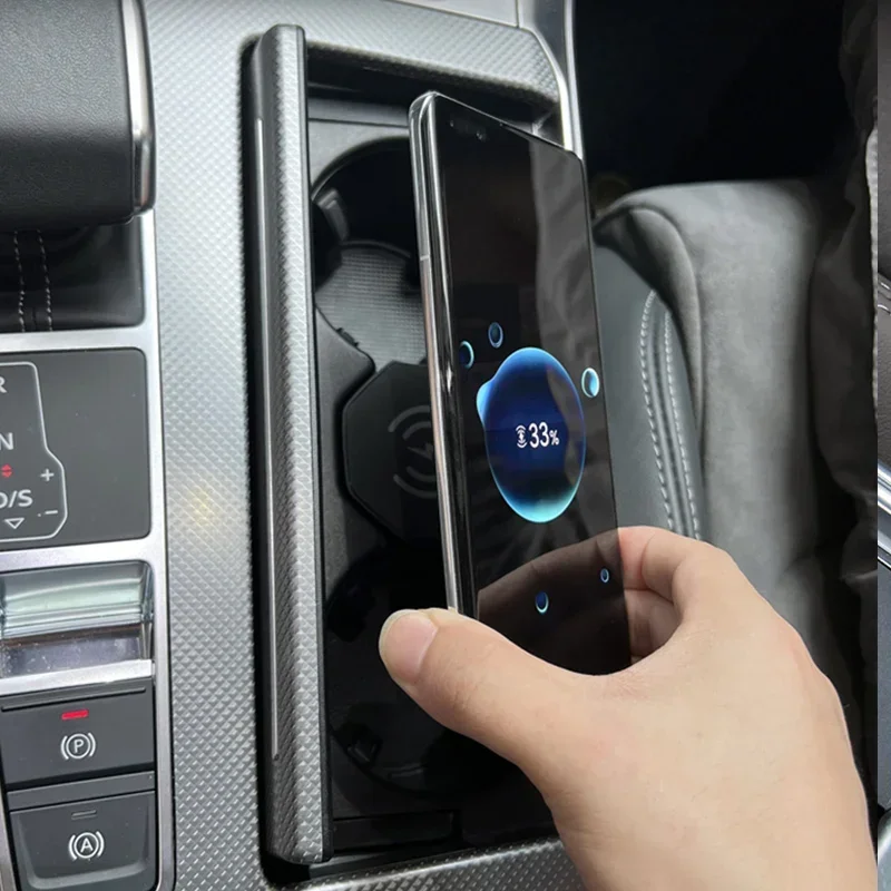 

For Audi A6 A7 S6 S7 C8RS6RS7 2019-2022 Car Mobile Phone Wireless Char Modified Interior Decoration Article Accesorios Para Auto