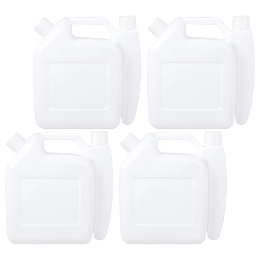 

4pcs Drinks Proportioning Pot White Mix Bottle Jug Tank Can Lightweight Durable Storage Outdoor Use Prevent Leakage Extended