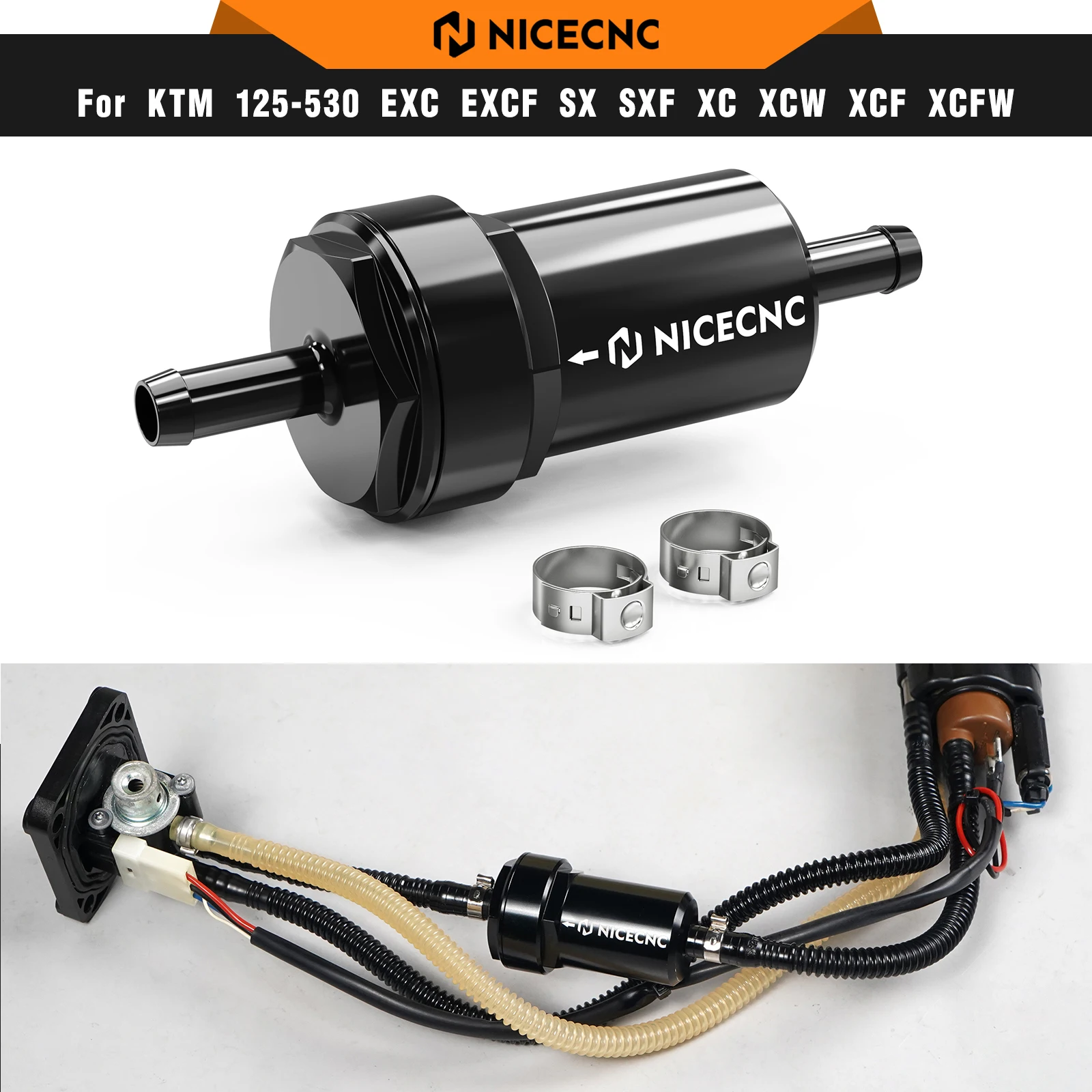 NICECNC For KTM EXC 300 2018-2023 35 Micron In Tank Fuel Filter For KTM EXC-F 350 XC-W 500 TPi SX-F 450 XC-F 690 Enduro R SMC R