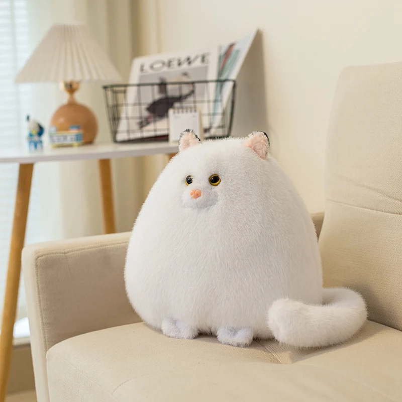 

White Persian Cat Soft Stuffed Plush Toys Cute Animal Cat Plushies Doll Sofa Pillow Hugging Cushion Kids Gifts Pet Kitten