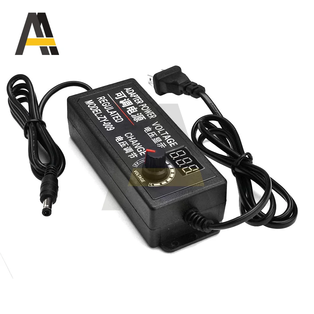 Adattatore di alimentazione a tensione regolabile da AC100-220V a DC3-24V/DC3-12V/DC9-24V con Display digitale adattatore di tensione da 2A 3A 5A da