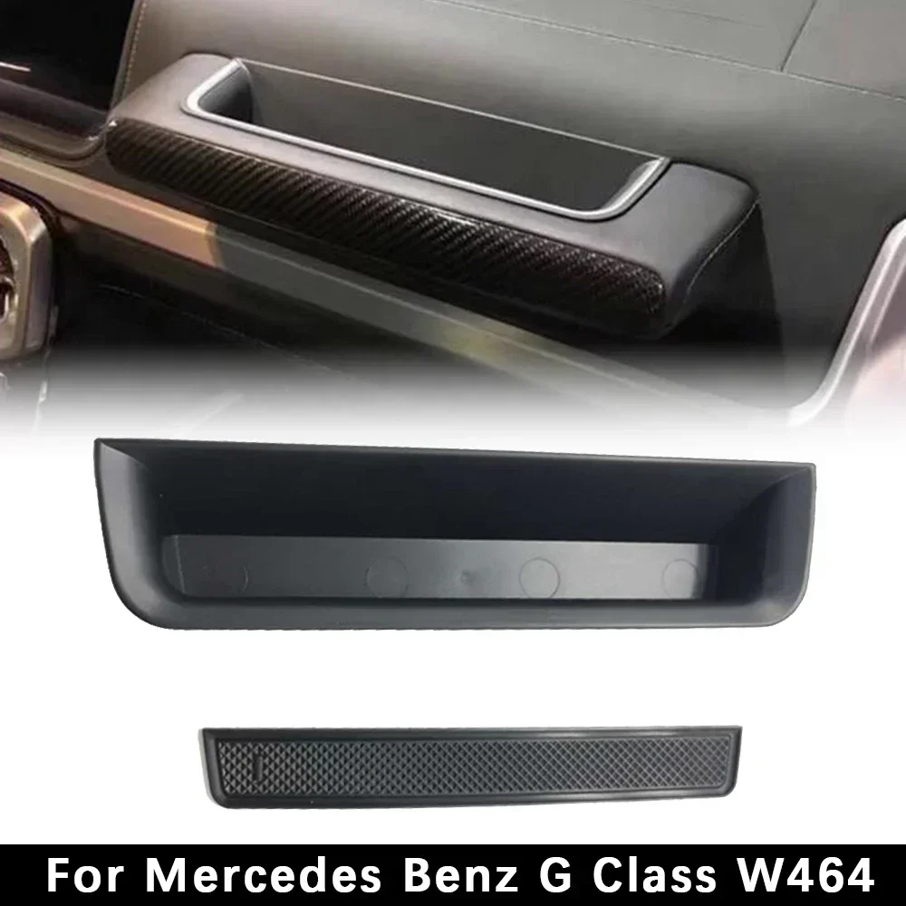 

Car Passenger Storage Box Right Side Storage Box ABS For Mercedes Benz G Class W464 W463A G350 G63 Black Armrest Organizer