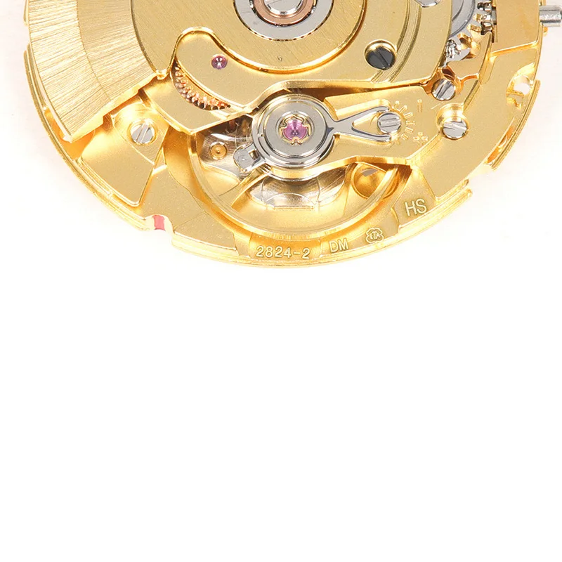 Gerakan jam tangan, aksesori jam tangan, 2824 domestik baru-2 gerakan emas, gerakan mekanis jam tangan otomatis