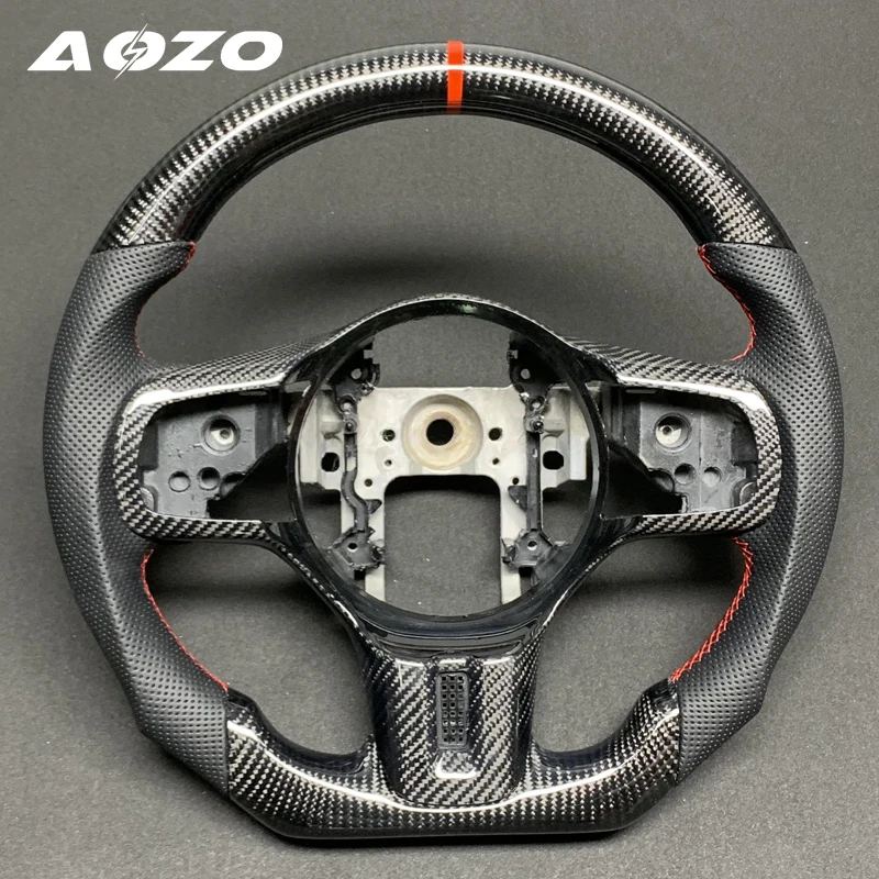 Customized carbon fiber steering wheel for Mitsubishi Evolutionary EVO X 8 9 10 2008-2015 accessories