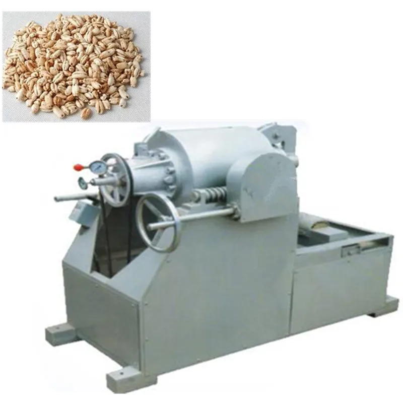 Airflow air steam hot air popper puffed rice making machine air steam puffing machine