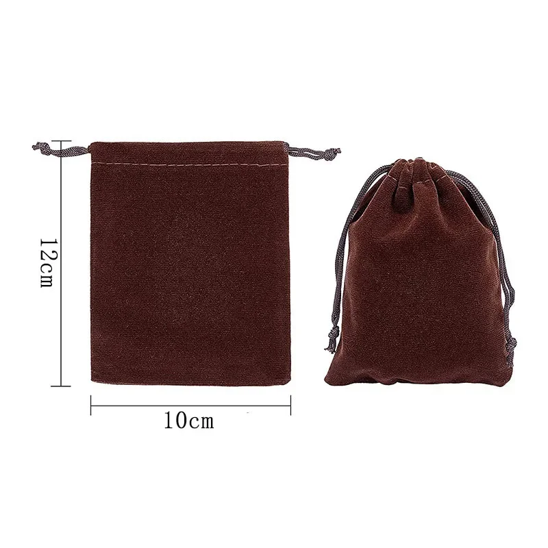 10 unids/set bolsa corta de dados de felpa bolsas con cordón para tarots tarjeta joyería juegos de mesa juego de rol dados paquete de franela de alta calidad