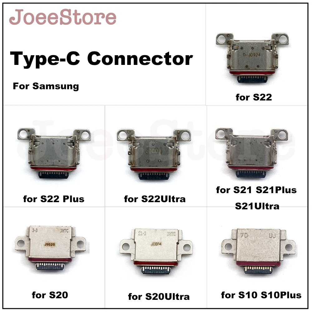 10pcs USB Charging Port Jack Connector For Samsung S22 S10 S20 S21 Ultra S23 S8 S9 Plus Type-C Charger Plug Dock Micro Socket