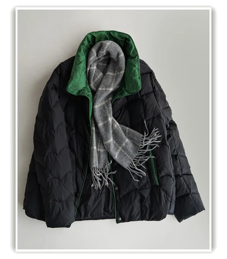 Autumn and Winter Women's Down Jacket Short Commuting Stand Collar Jacket