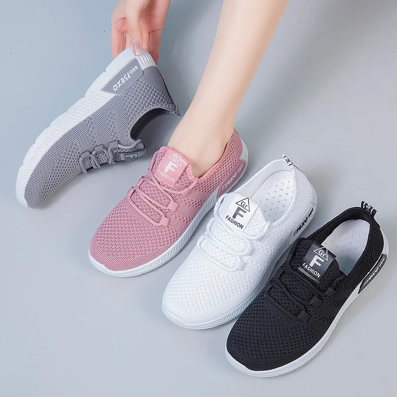 

2025 Women's Casual Sneakers Summer Comfortable Breathable Platform Shoes Fashion Women Versatile Lace-up Shoe Кроссовки Женские