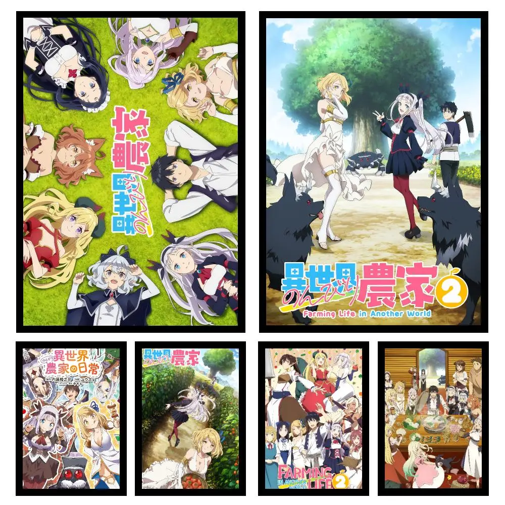 Anime F-Farming L-Life In A-Another W-World Poster Wall Art Print Decorative Mural Home Decor Gift Unframed
