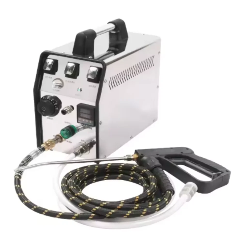 เครื่องทำความสะอาดไอน้ำอุณหภูมิสูง ปรับแรงดันได้ เครื่องทำความสะอาดด้วยไอน้ำไฟฟ้า สำหรับทำความสะอาดรถยนต์และขจัดคราบไขมันในครัวเรือน