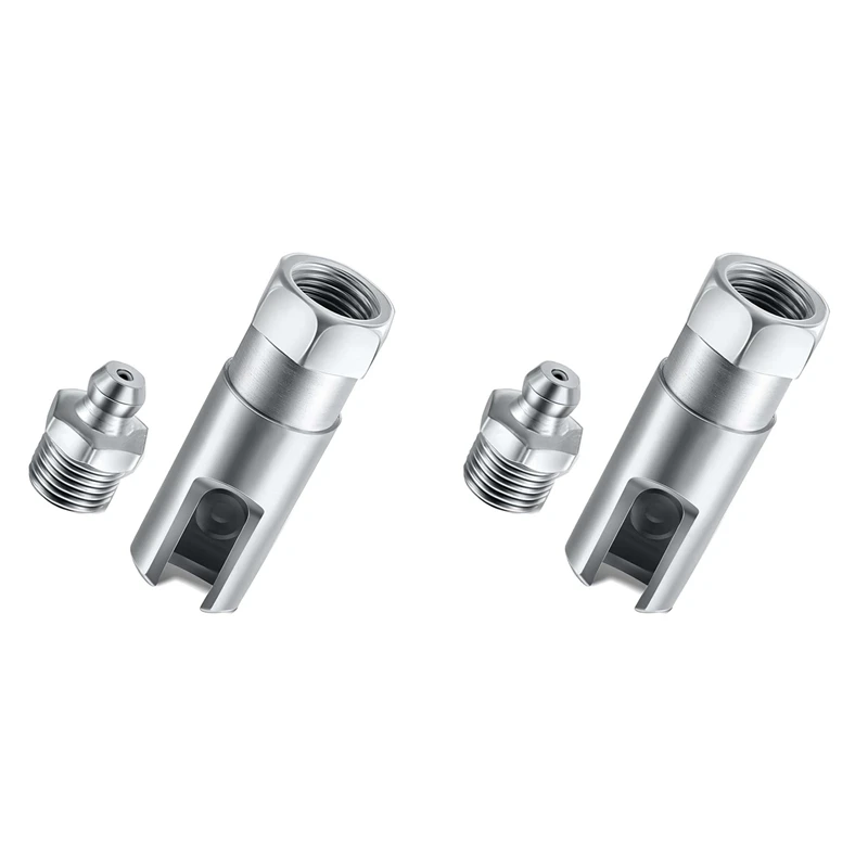 

2 муфты для смазки под прямым углом 90 градусов, шлицевой фитинг для смазки с резьбой 1/8 дюйма NPT, шлицевая муфта для смазки-A58X