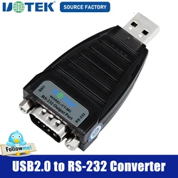 UOTEK USB to RS-232 Converter RS232 to USb2.0 Conversion Adapter Serial COM DB9 Connector Asynchronous Full Duplex UT-882