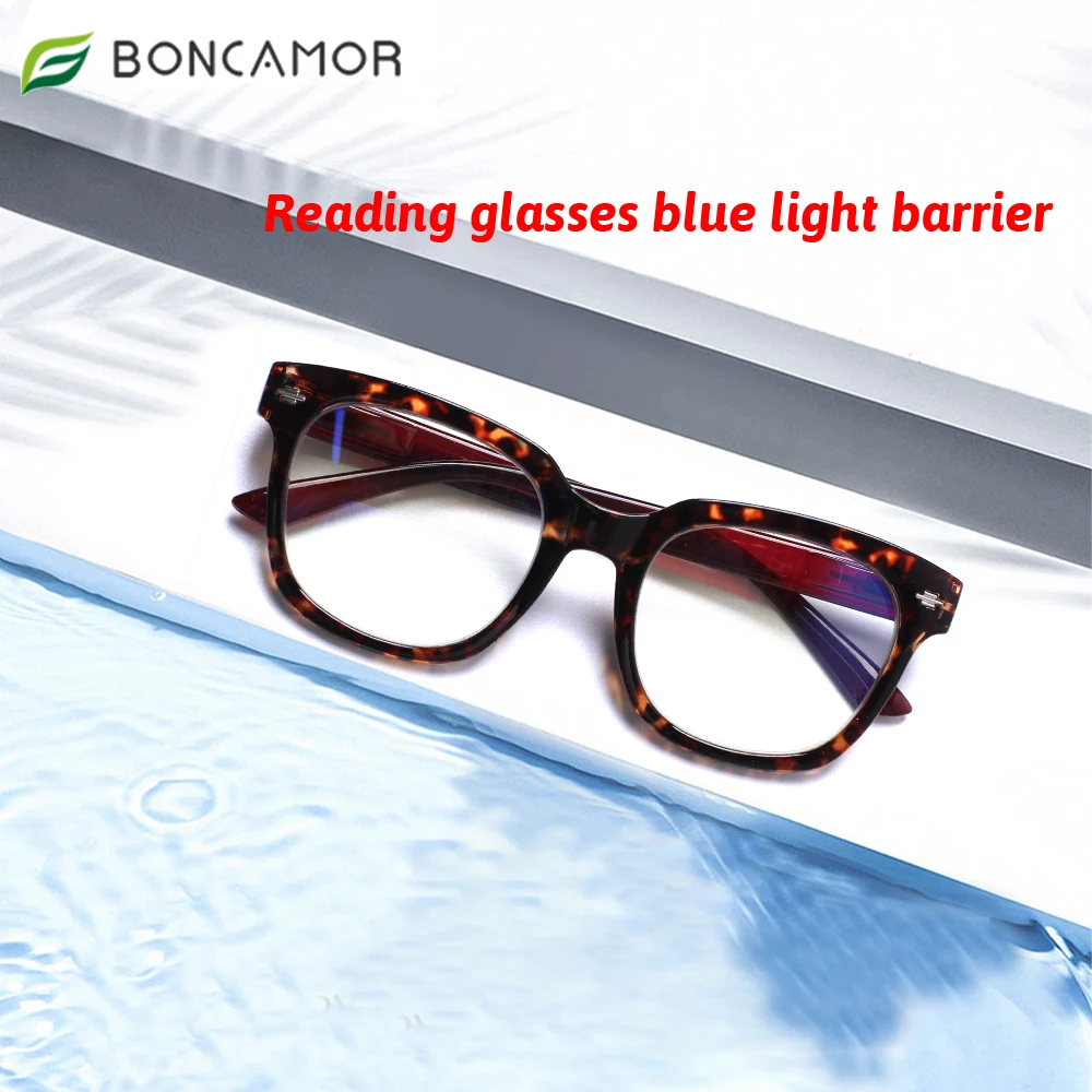 

Boncamor 2022 Autumn New Fashion Goggles Anti-blue Llight Reading Glasses Female And Male Computer Eyeglasses Optical Presbyopia