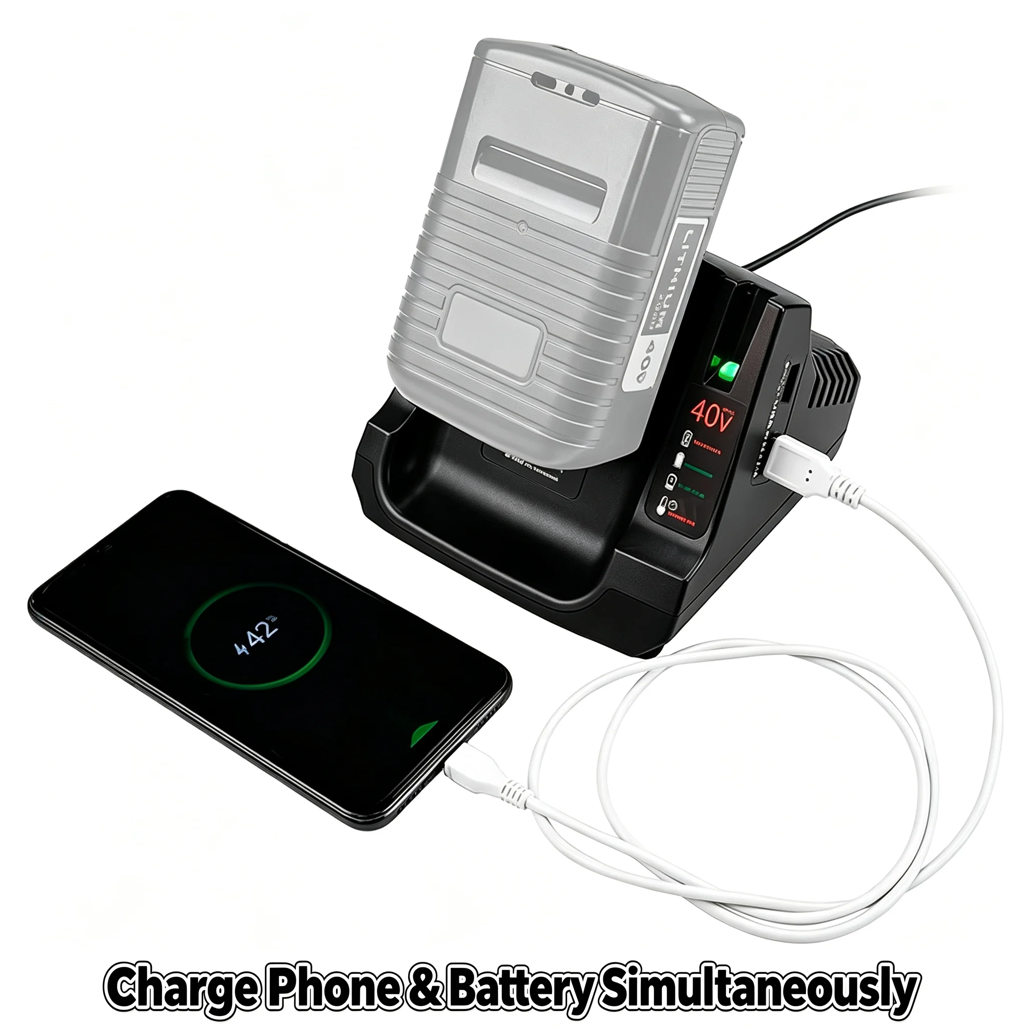 For Black Decker 36V 40V Max Lithium Ion Battery LCS36 LCS40 LCS436 Battery Fast Charger LBX1540 LBX2040 LBX2540 LBXR36 LBXR2036