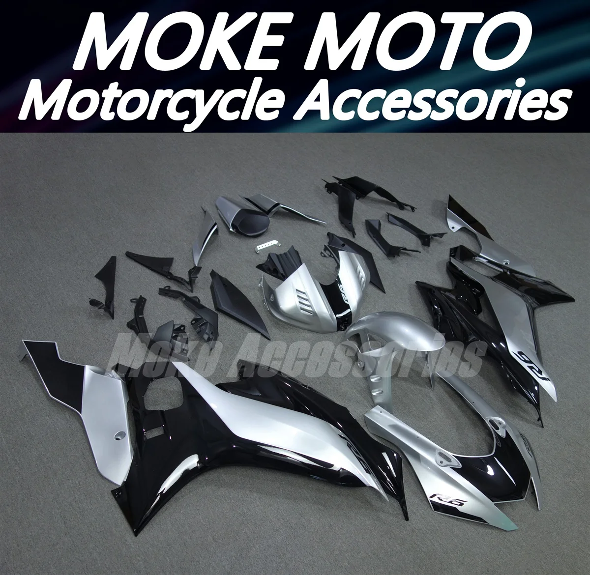

Fairings Kit Fit For Yzf R6 2017 2018 2019 2020 2021 2022 2023 Bodywork Set Abs Injection New Black Silver