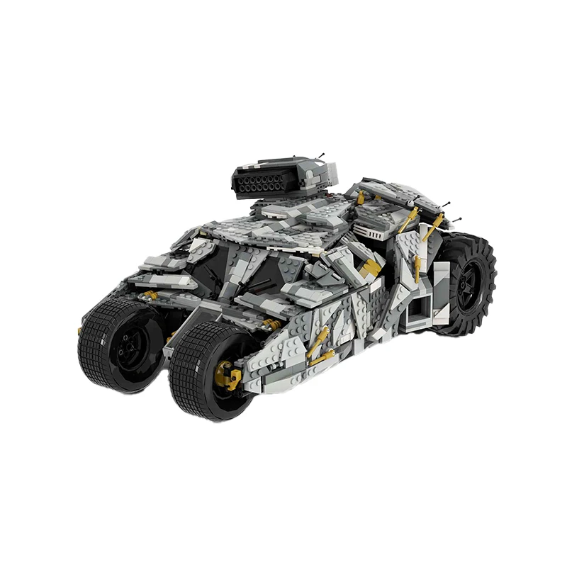 Classic Movies Series Snowy Ground Camo MOC Bats ChariotBuilding Blocks Assembly  Model Bricks Display Creative Kid Toy Gifts