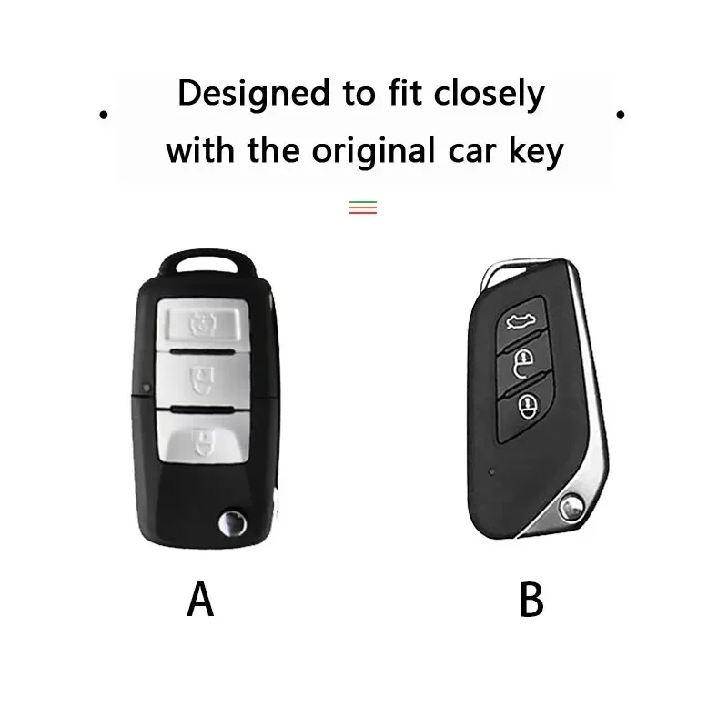 

New Top Layer Suede Sport Car Key Case Protection For Baic Bj40 X25 X7 Senova D50 D70 X55 X65 EU5 EU7 BJ80 2023 2022 Accessories