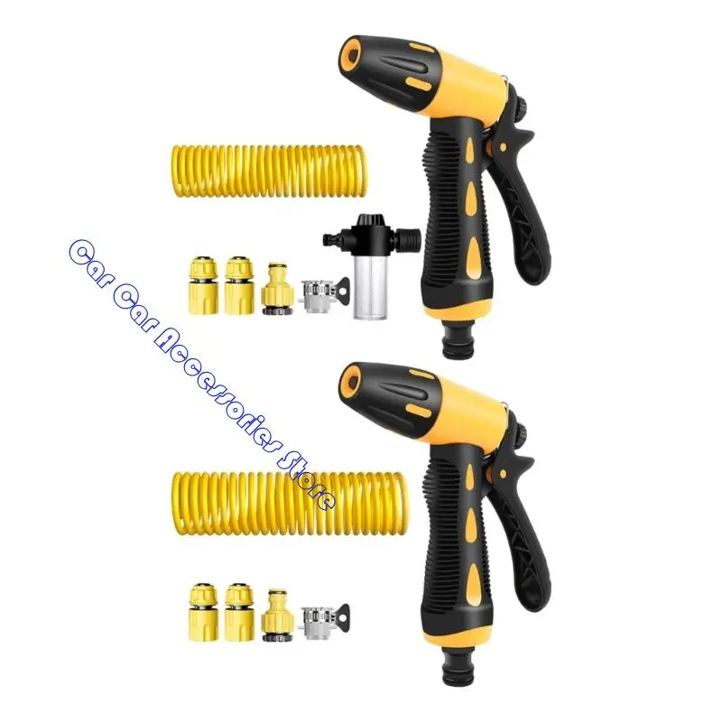 Multipurpose Expandable Garden Hose Sprays Tool Strong Wall Mounted Designs Vehicles Wash Hose for Car Lawn Pet Washing