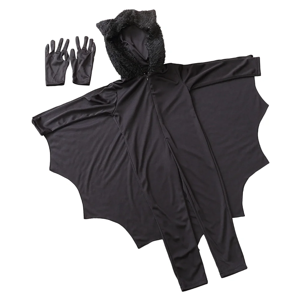 

Bat Performance Costume Girls Boys Animal Halloween Cosplay Outfits Kids Stage Party Jumpsuit Breathable Polyester