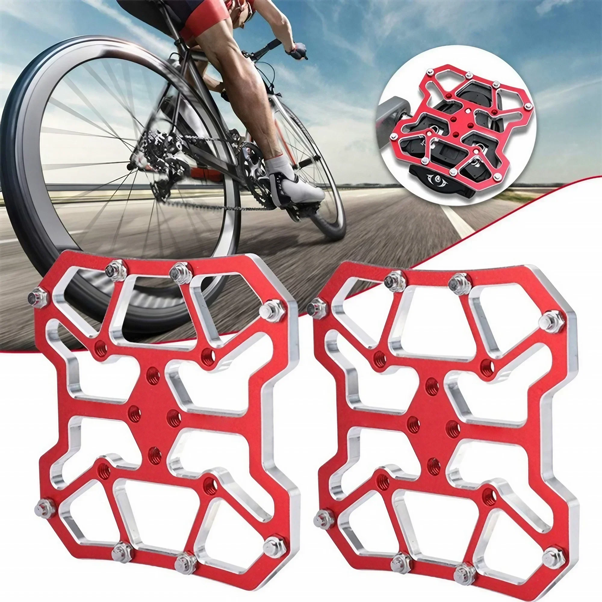 

Универсальные самоблокирующиеся педали без зажимов для езды на горных велосипедах, прочные и легкие для повышенной производительности