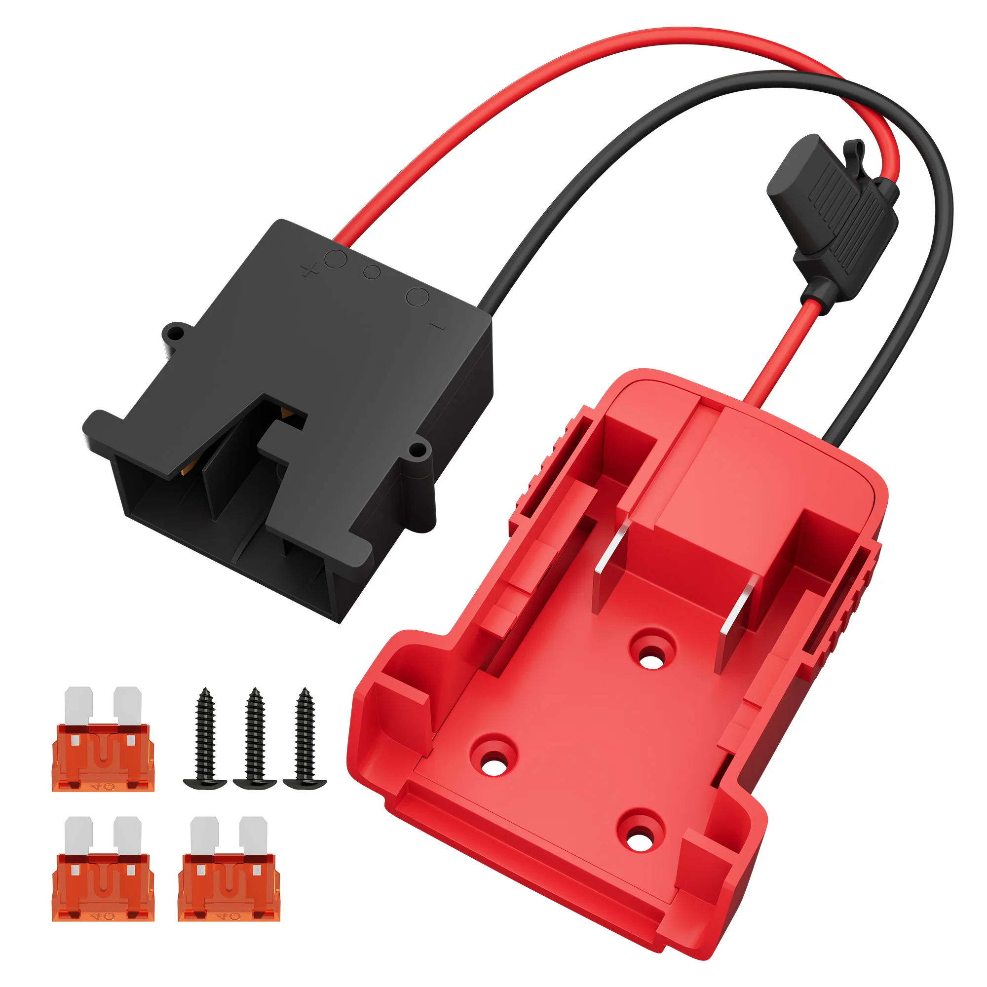 Power Wheels Battery Adapter 18V for Milwaukee Battery Adapter with 12AWG Wire Harness Connector Compatible with Fisher-Price 12