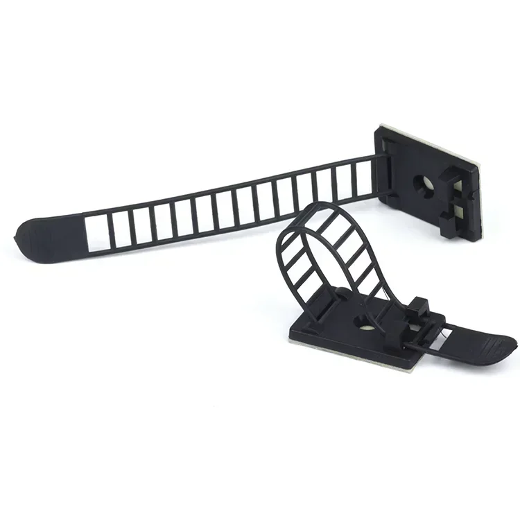 

10~100pcs Cable Clips Self Adhesive Mount Wire Clamps Line Tie Fixed Adjustable Car Wire Cord Holder CL-1 CL-2 CL-3 White Black