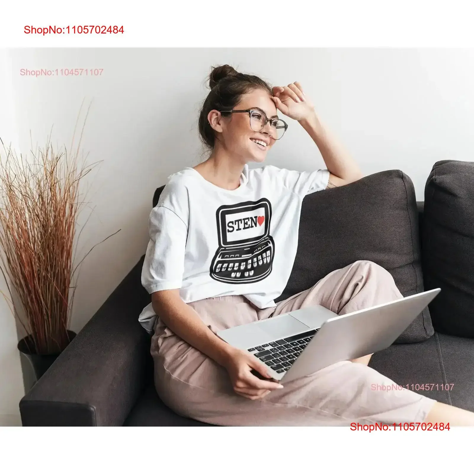 I Love Steno T Shirt Court Reporting Reporter Stenographer Student Swag vintage Washed Soft Stretched Unisex Casual homme