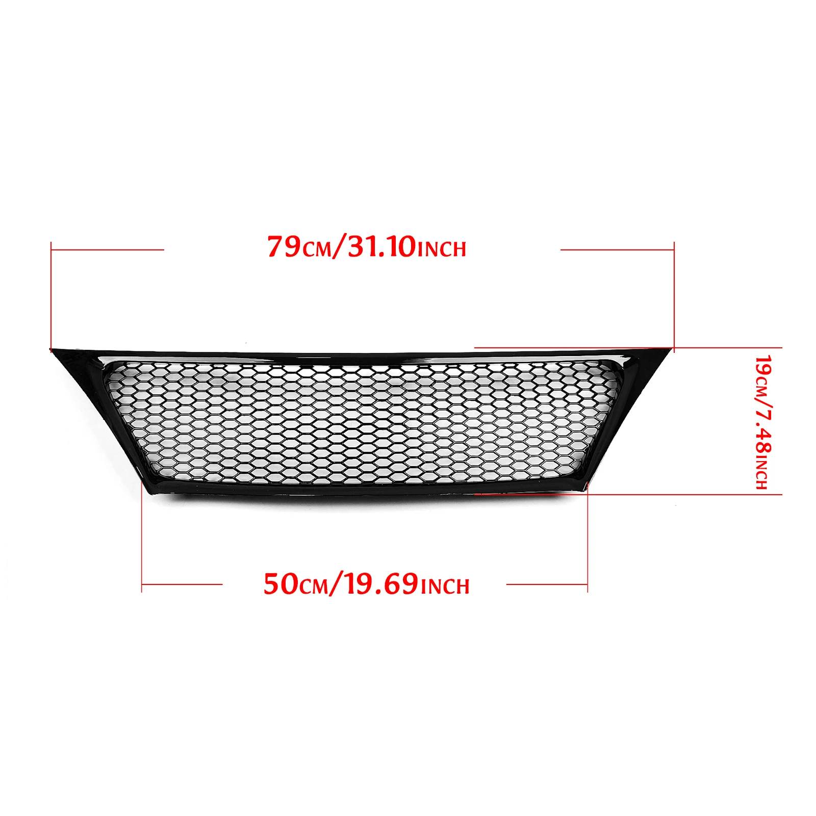 For Lexus IS250 IS350 F Sport 2011-2013 Center Front Bumper Grille Racing Grill Hood Mesh Grid Matte/Glossy Black Grille Mesh